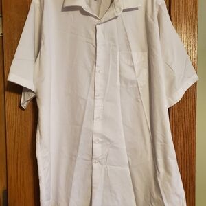 Van Heusen White Casual Button Down Shirt